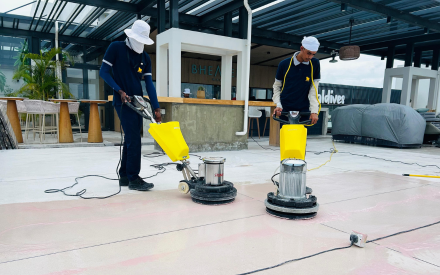 Maldives resort boardwalk